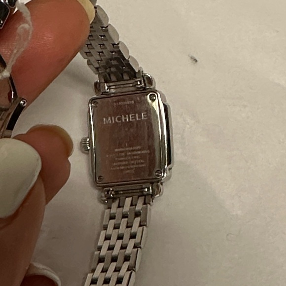 MICHELE Deco Mini Diamond Stainless Steel Ladies Watch - Picture 11 of 11